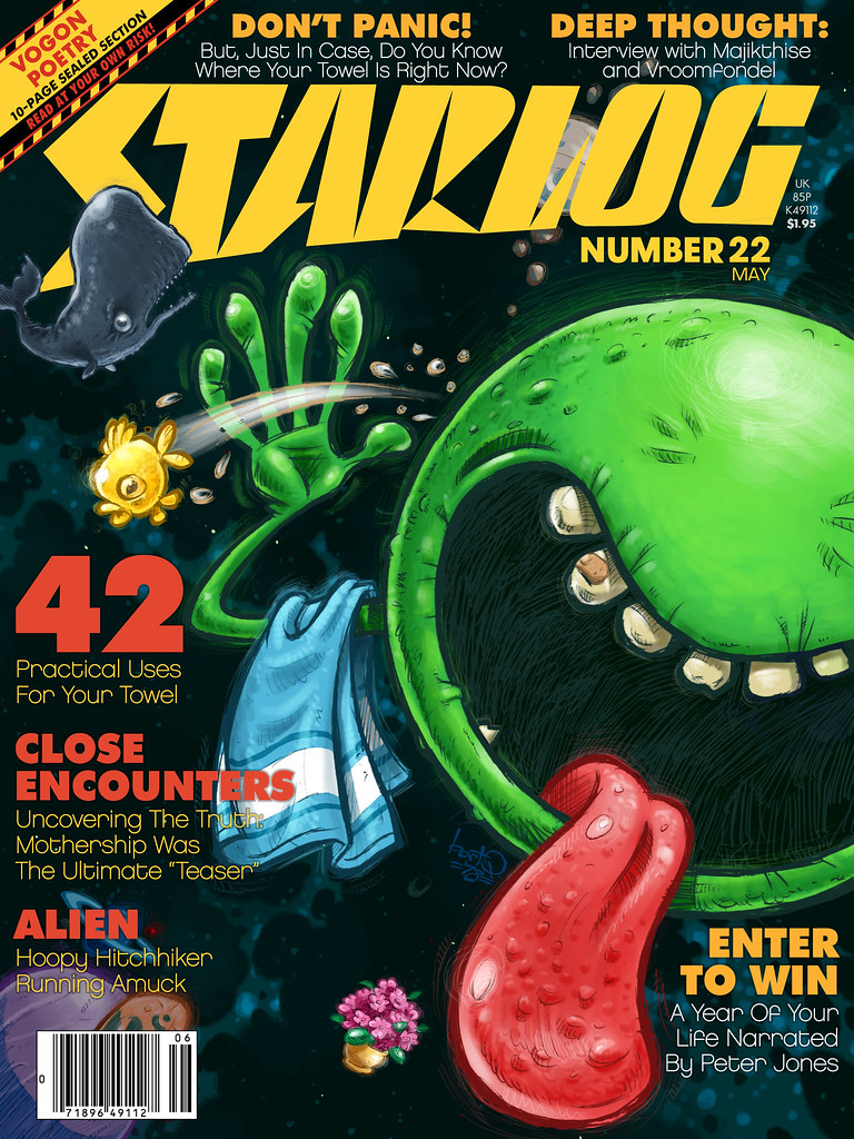 STARLOG *fake* Cover #22: Hitchhiker's Guide 1st Anniversary Issue