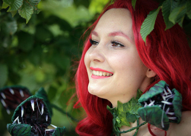Poison Ivy cosplayer at ExCeL London's MCM Comic Con, May 2018