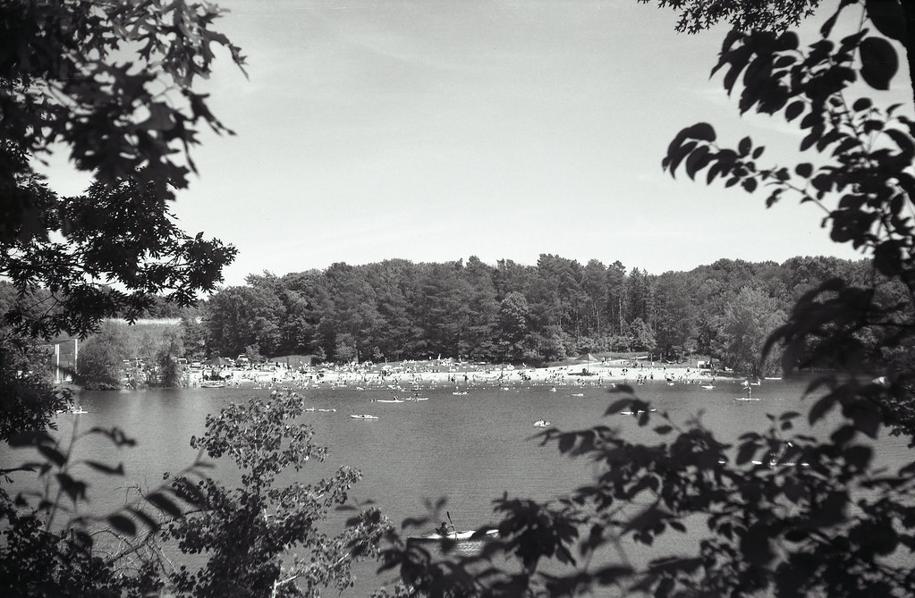Lake view on film