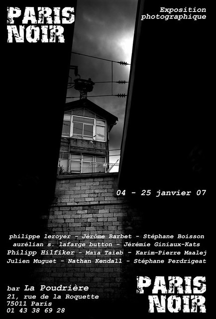 Paris Noir - flickr@paris Exhibition (poster)