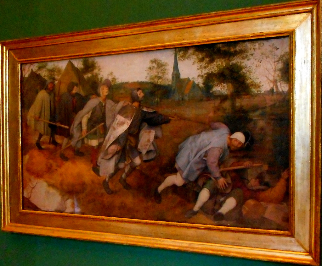'Blind men's parable' (1568) by Pieter Bruegel the Old (Breda 1525/1530-Bruxelles 1569) - Capodimonte Museum in Naples