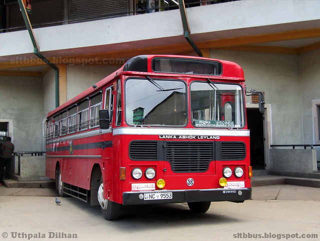 ALMA (wide) bodied Ashok Leyland Viking Turbo bus from SLTB Nuwara-Eliya depot