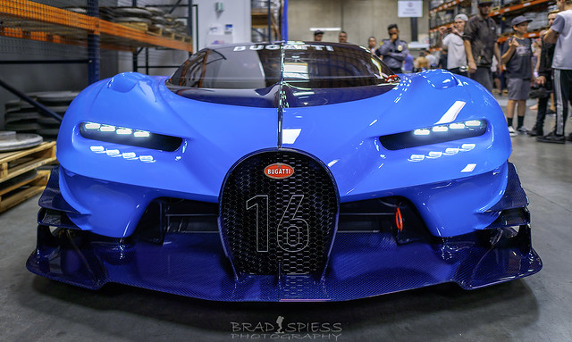 Blue Bugatti Face