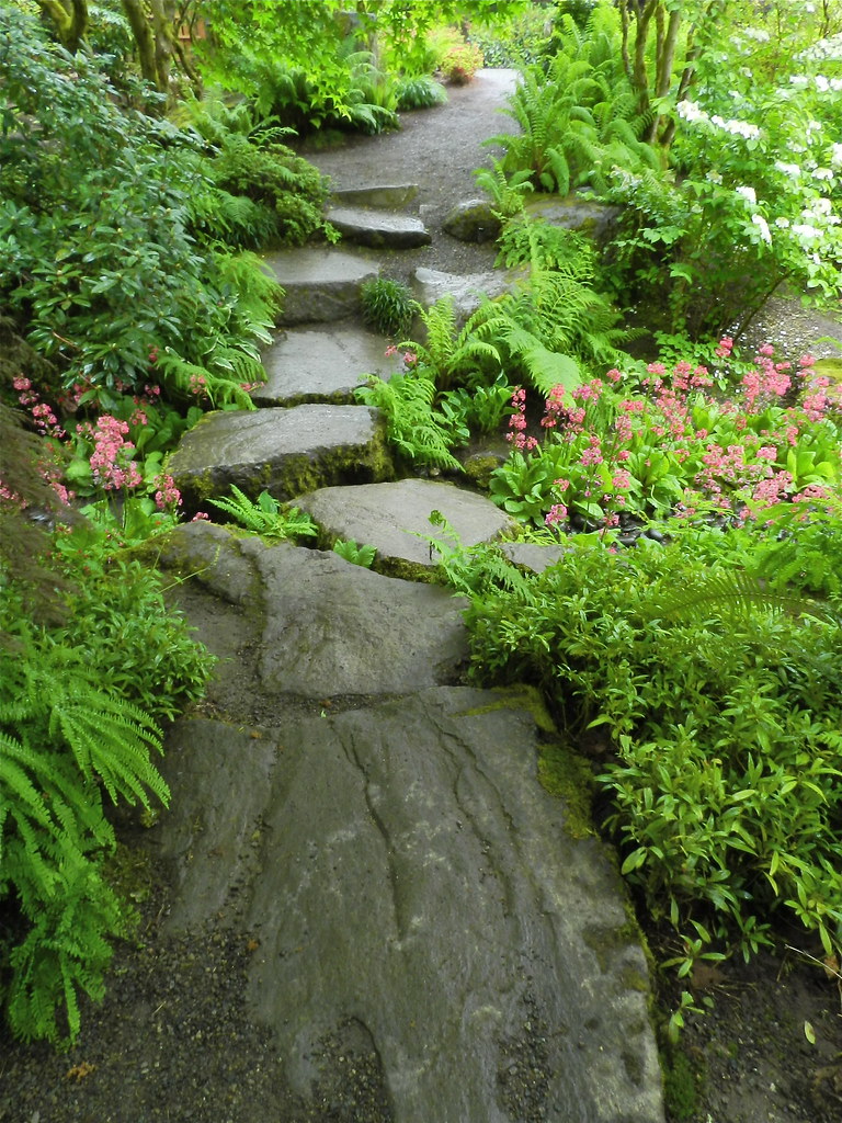 U S Botanical Gardens Stone Path In Bellevue Botanical Ga Flickr