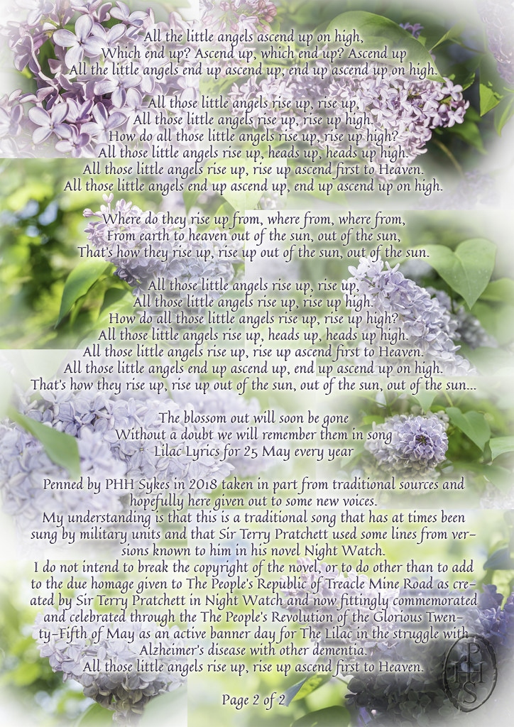 Lilac Lyrics for 25 May every year page 2 of 2