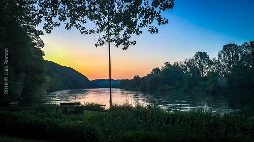 Peaceful place sunset by Luis Godinho Ramos, danube donau river nature camping europe germany bavaria sataubing