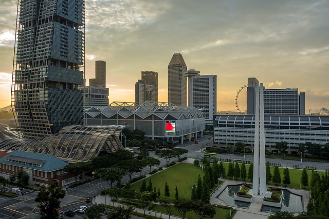 Singapore Marina District Sunrise