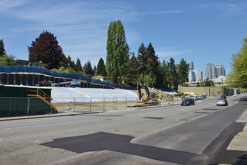 East Main station site, May 2018