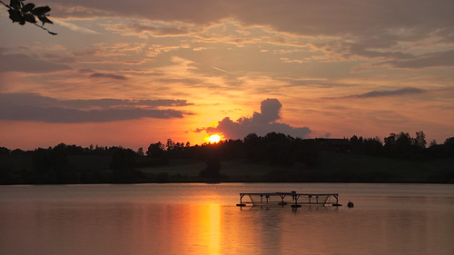 settling sun by koaxial,  nature at its best...p5129657a koaxial soyensee lake water landscape landschaft sunset sonnenunterg
