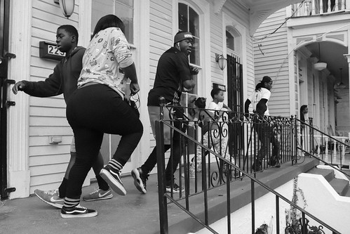Second Line Front Porch Dance Party. Photo by Jamell Tate.