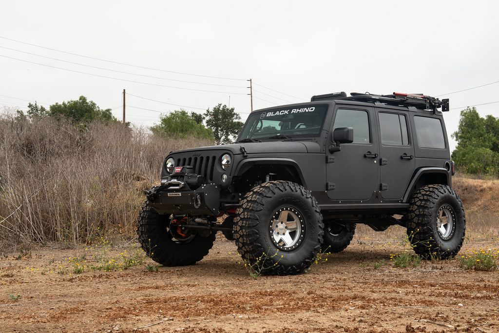 Jeep Wrangler JK on Black Rhino Crawler beadlock wheels - … | Flickr