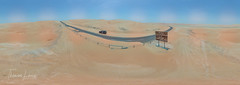Road through the desert, UAE