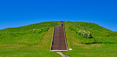 Steps to Monks Mound -- Cahokia Mounds State Historic Site Near Collinsville (IL) June 2018