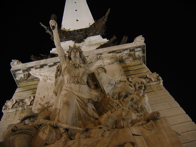 War Monument sculpture closeup