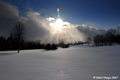 winter sunset sun snow clouds golf evening d200 nikond200 18200vr nikkor18200dxvr sohailsk