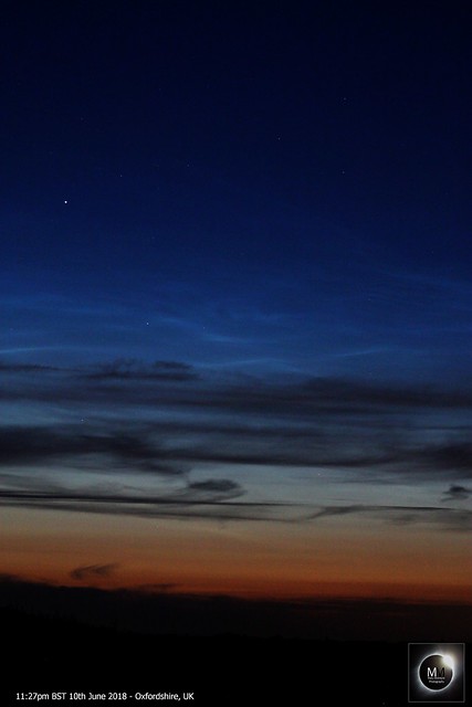 Noctilucent Clouds from Oxfordshire 10/06/18