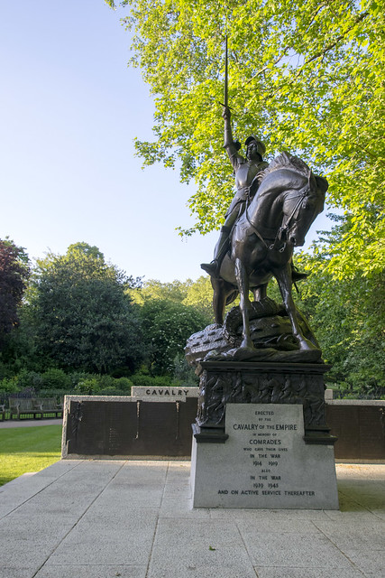 DSC_2364 Hyde Park London Statue Erected by the Cavalry of the Empire in memory of Comrades who gave their lives in the War 1914 - 1919 also in the War 1939 - 1945 and on active service thereafter
