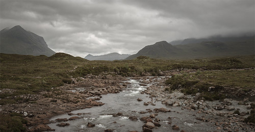 scotland skye landscape mountains silence color