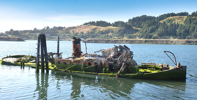 Sunken Old Fishing Boat,