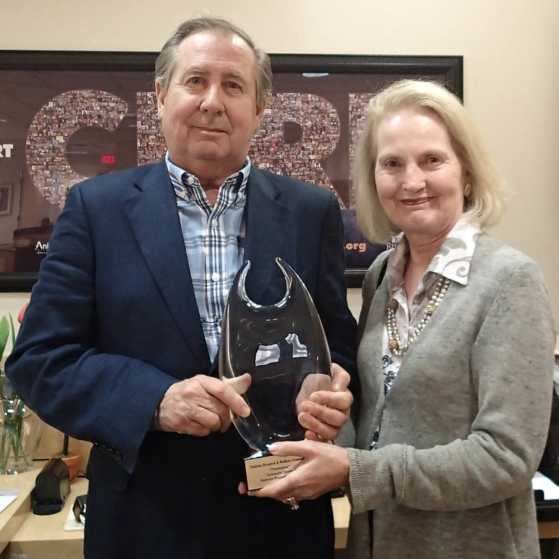 Mike and Maureen Gretschel with Translation Award - Jan. 24, 2018