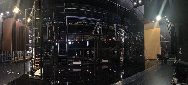 The back of backstage of an opera stage