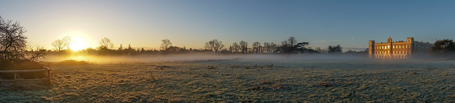 Syon House & Thames - Frosty Sunrise London (New Version) by Simon Hadleigh-Sparks