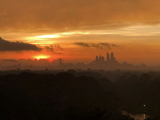 Sunset Over Philadelphia PA