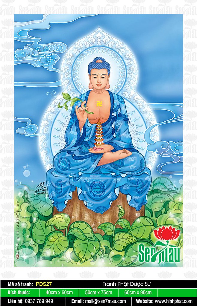 19 Mẫu Tranh Phật Dược Sư