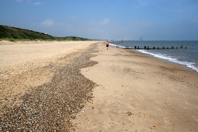 The beach north of Hopton-on-Sea