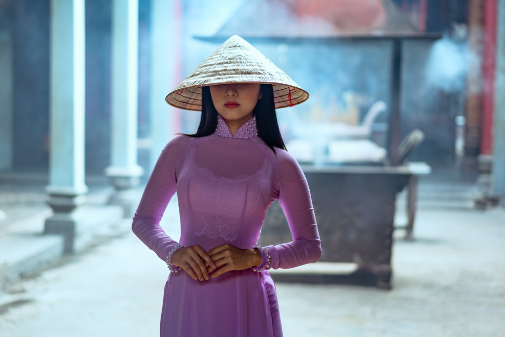 Ho Chi Minh city, Viet Nam: Ao Dai is traditional dress of vietnam