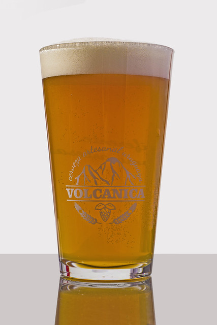 Volcanica Glass of IPA Beer