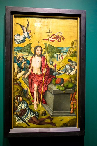 "Die Auferstehung Christi" / Gemälde auf Tannenholz von den "Meistern des Hausbuchs", zwischen 1495-1500 | by S. Ruehlow