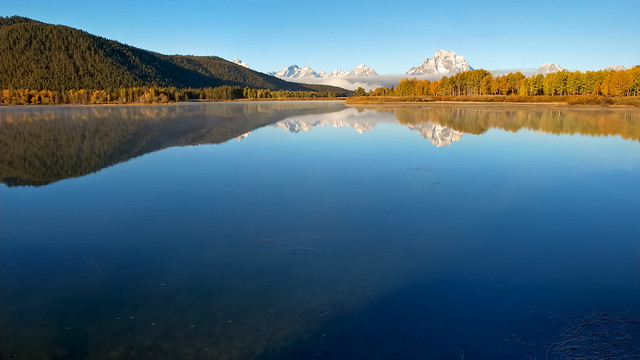 Sunny Day Oxbow Bend Reflections