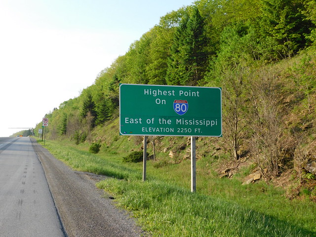 Highest Point on I 80 East of the Mississippi
