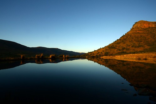 sunrise southdam verlorenkloof southafrica water lake nature blue autumn autumncolour