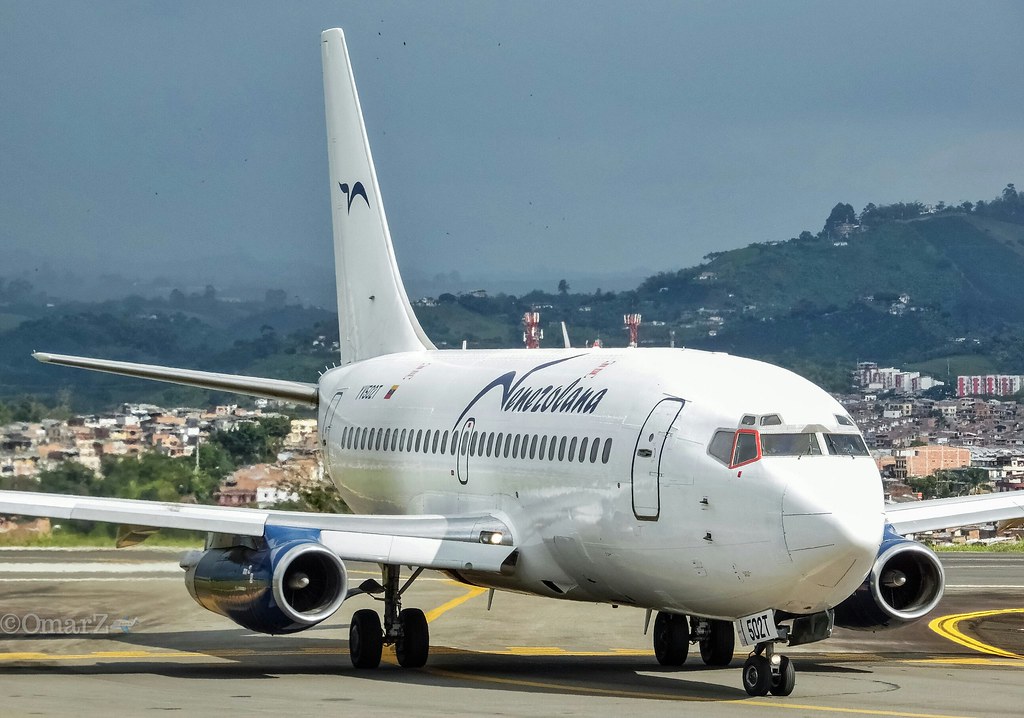 Venezolana RAV, S.A, Boeing 737-291 YV502T. Aeropuerto Internacional Matecaña de Pereira.