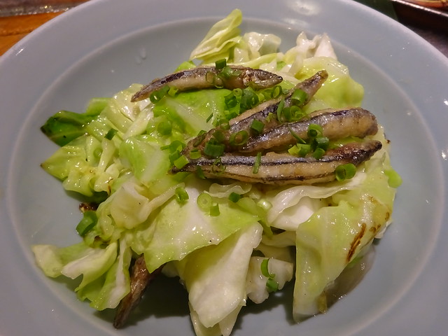 Fish & CabbageSalad @Necchu-ya, Shinagawa, Tokyo