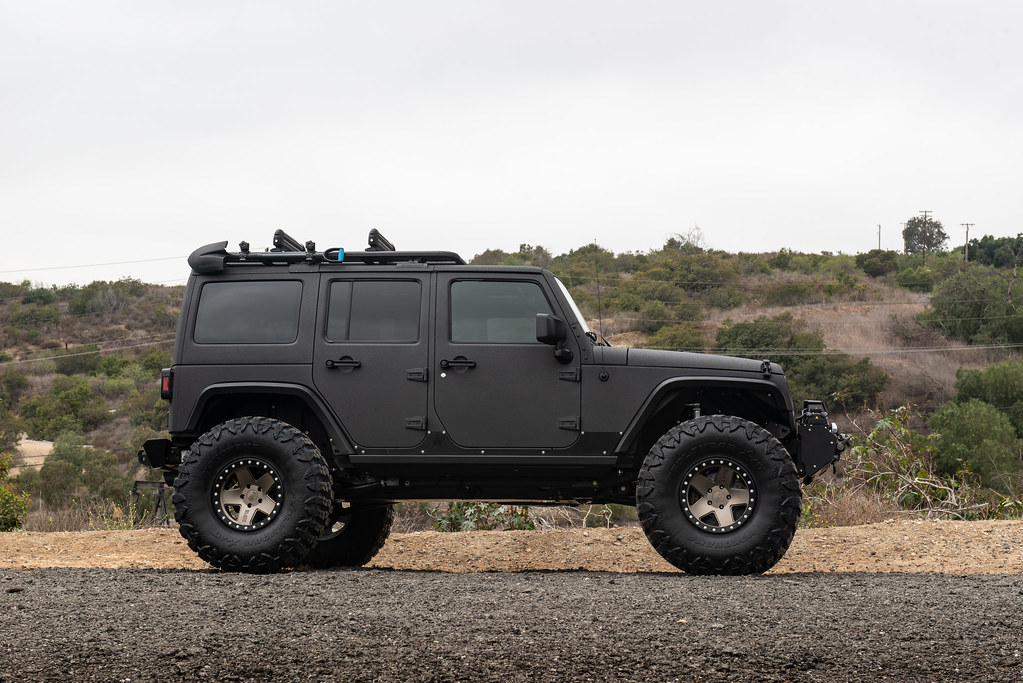 Jeep Wrangler on Black Rhino Crawler beadlock bronze wheel… | Flickr