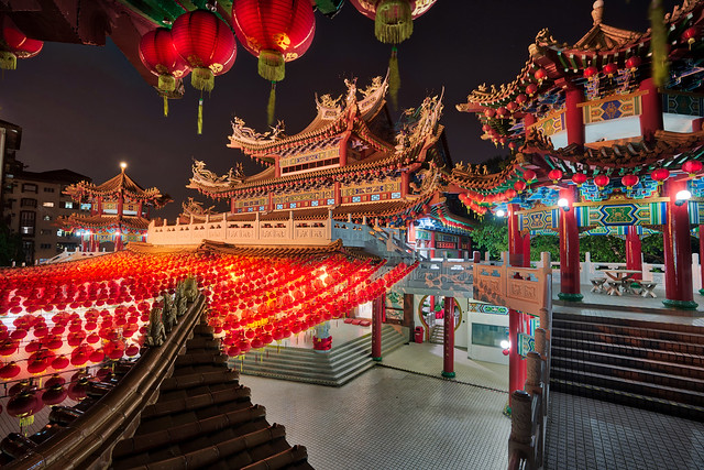 A Chinese Temple In Kuala Lumpur