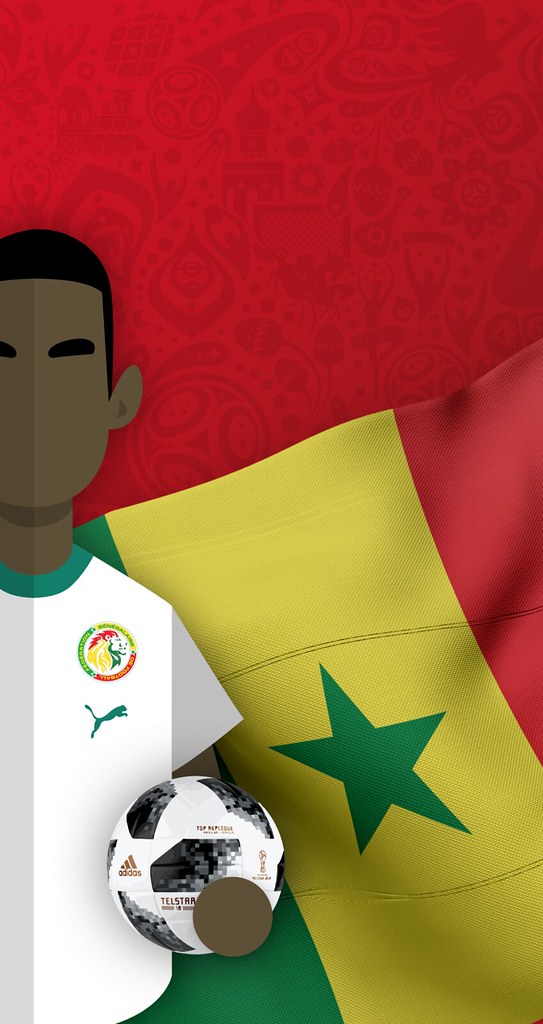 Team Senegal - Football World Cup 2018 iPhone 6/7/8 Wallpa… | Flickr