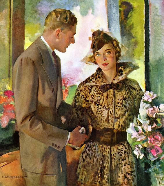 Ladies Home Journal May 1937, illustration by Roy Spreter