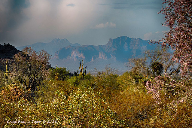 Superstition Mountains View from San Tan Mountains