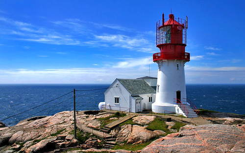 norway noorwegen norge scandinavia scandinavië lighthouse vuurtoren phare lindesnes høllen vestagder sea ocean