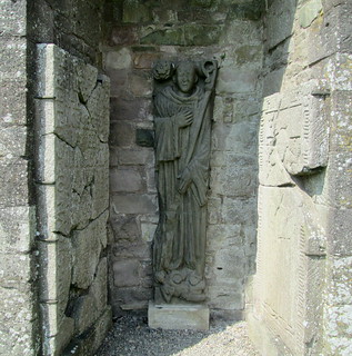 Dundrennan Abbey ,Carved Figure | by piningforthewest