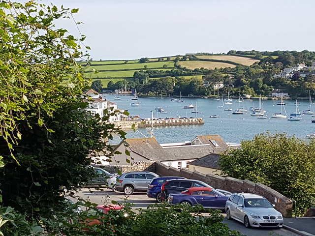 Falmouth, Cornwall - View from our holiday apartment of the River Fal