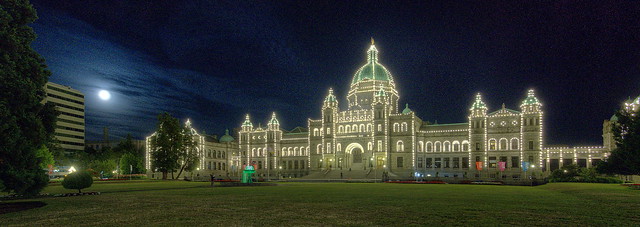 Grainy BC Parliament