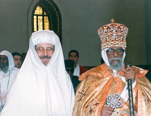 الأنبا بيشوي مطران دمياط مع أبونا فيلبس بطريرك إريتريا