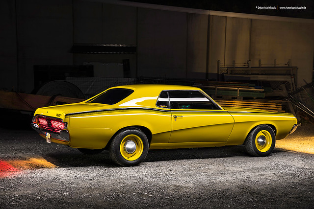yellow 1970 Mercury Cougar