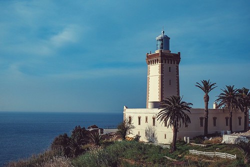 architecture building lighthouse costal coast africa ocean atlantic tanger tangier straitofgibraltar morocco spartel cape