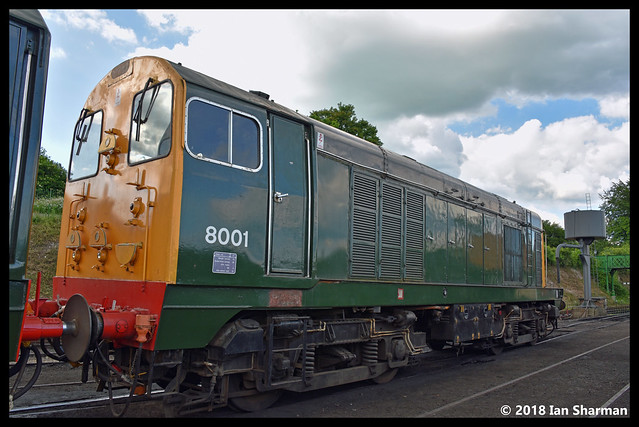 No D8001 3rd June 2018 Mid Hants Railway Diesel Gala